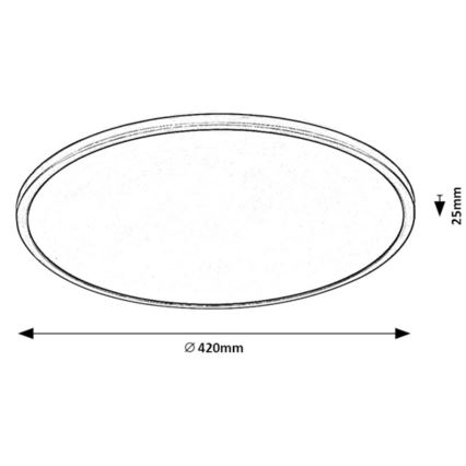 Rabalux - Plafoniera LED dimmerabile LED/22W/230V 3000K 42 cm