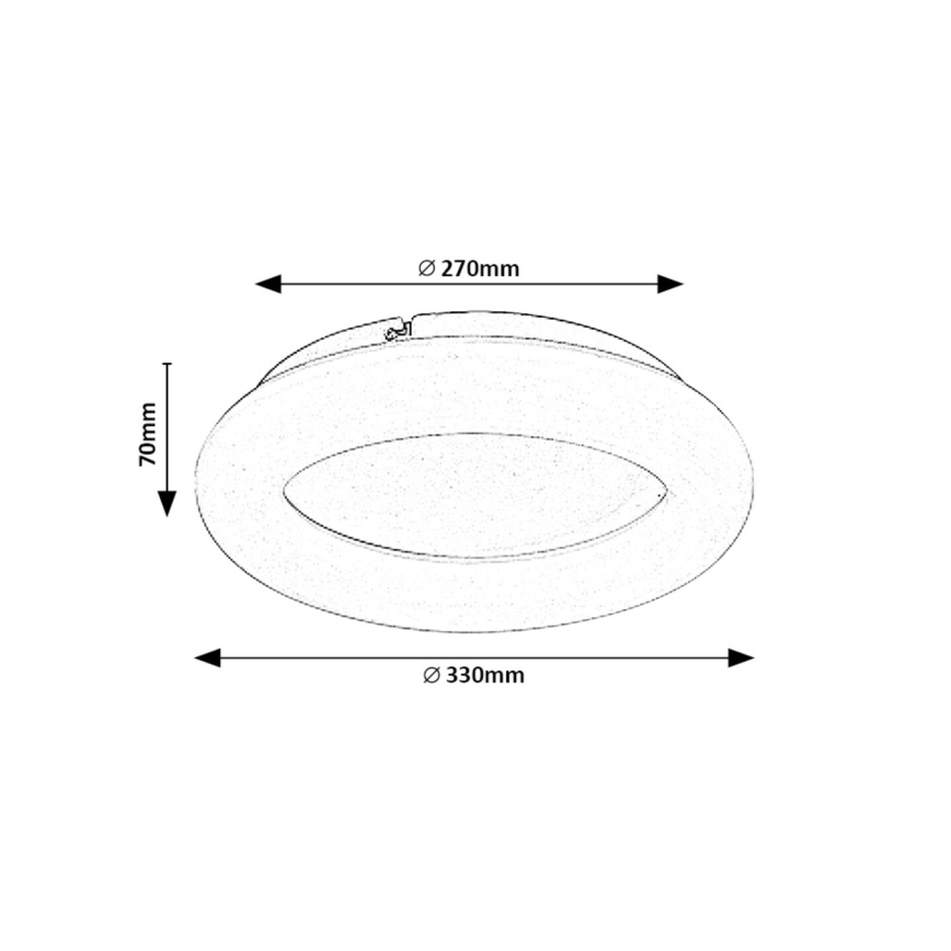 Rabalux - Plafoniera LED LED/24W/230V 4000K diametro 33 cm bianco