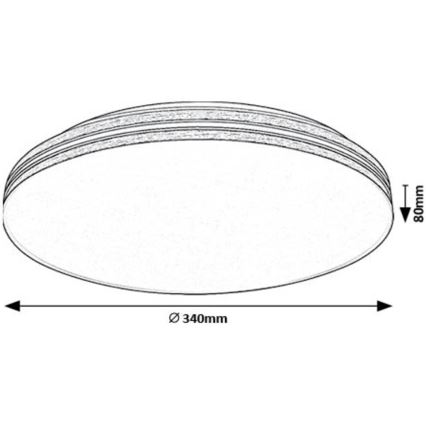 Rabalux - Plafoniera LED LED/18W/230V 4000K diametro 34 cm