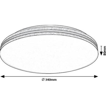 Rabalux - Plafoniera LED LED/18W/230V 4000K diametro 34 cm