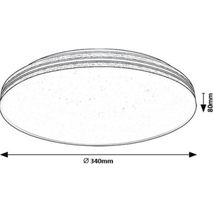 Rabalux - Plafoniera LED LED/18W/230V 3000K diametro 34 cm