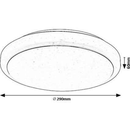 Rabalux - Plafoniera LED LED/12W/230V 3000K diametro 29 cm