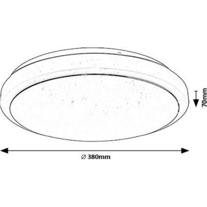 Rabalux - Plafoniera LED LED/24W/230V 3000K diametro 38 cm