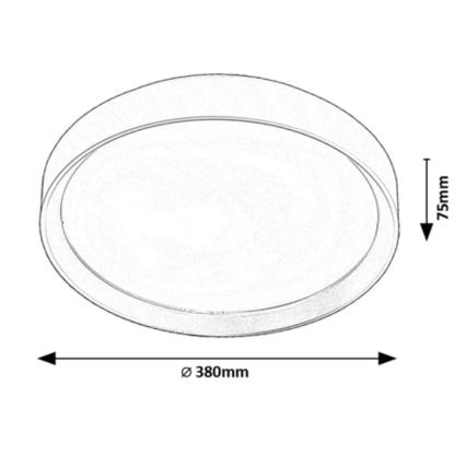 Rabalux - Plafoniera LED LED/25W/230V 3000K diametro 38 cm