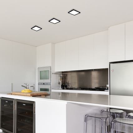 Rabalux - Plafoniera LED LED/24W/230V 4000K 22x22 cm nero