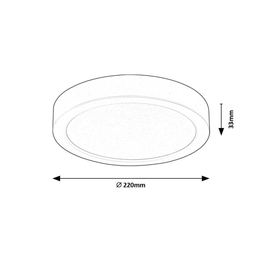 Rabalux - Plafoniera LED LED/24W/230V 3000K diametro 22 cm bianco