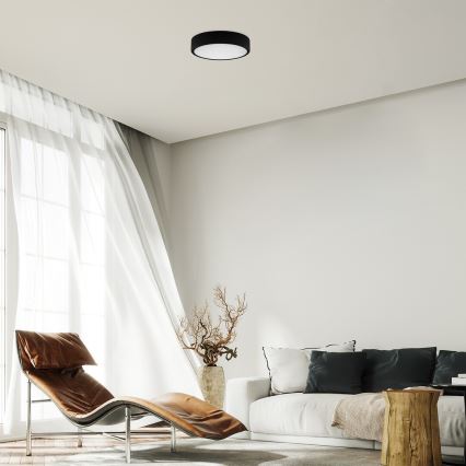 Rabalux - Plafoniera LED LED/22W/230V 3000/4000/6000K diametro 21 cm nero
