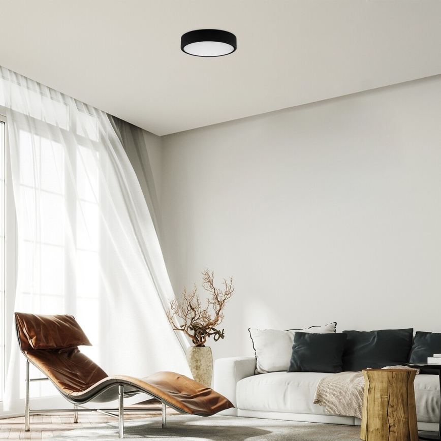 Rabalux - Plafoniera LED LED/22W/230V 3000/4000/6000K diametro 21 cm nero