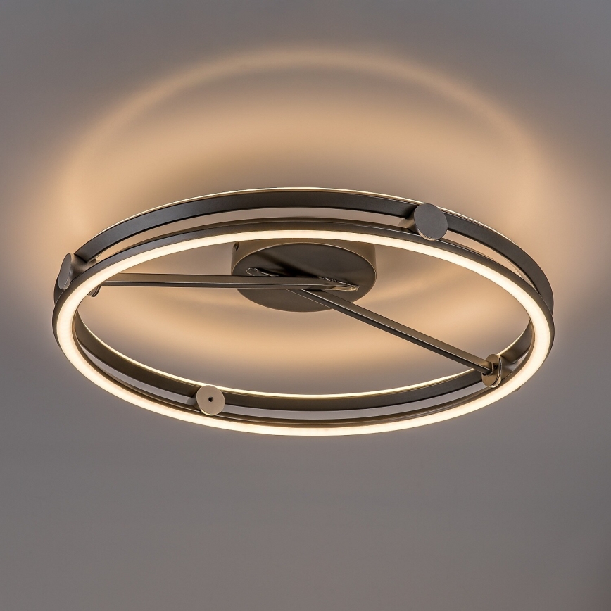 Rabalux - Plafoniera dimmerabile a LED LED/60W/230V 3000-6500K Ø 50 cm grigio + telecomando