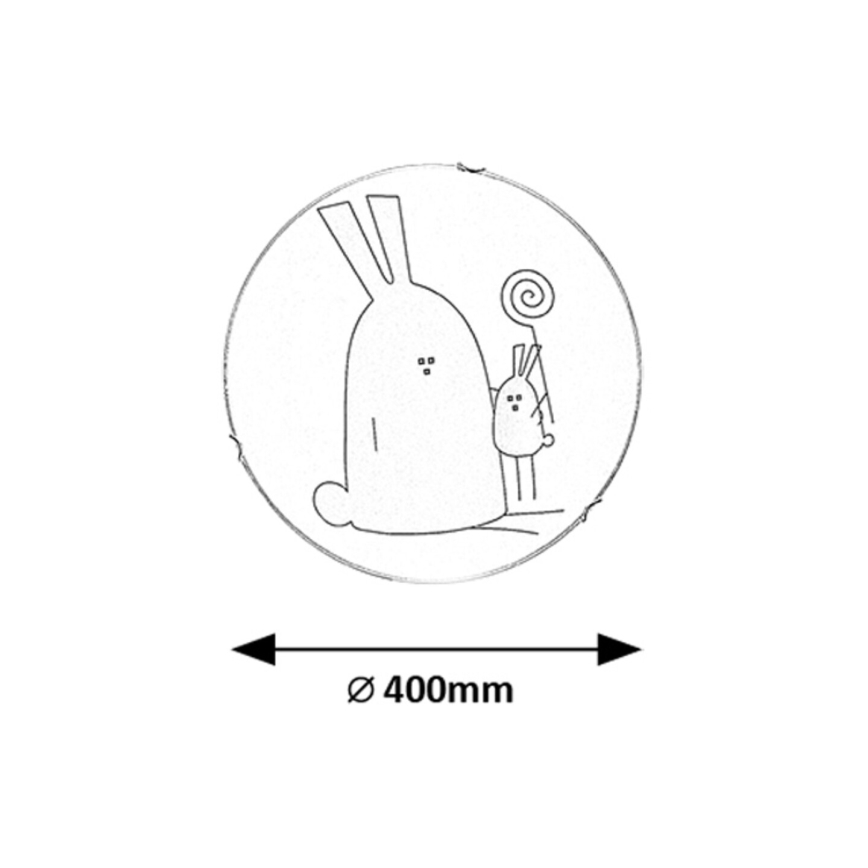 Rabalux - Plafoniera per bambini 2xE27/60W/230V