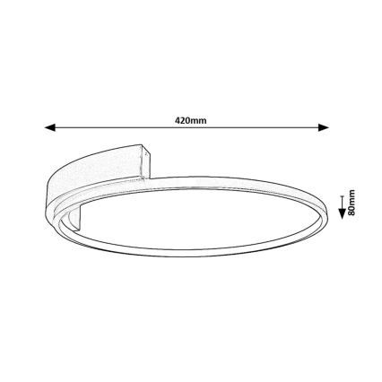 Rabalux - Plafoniera LED LED/23W/230V
