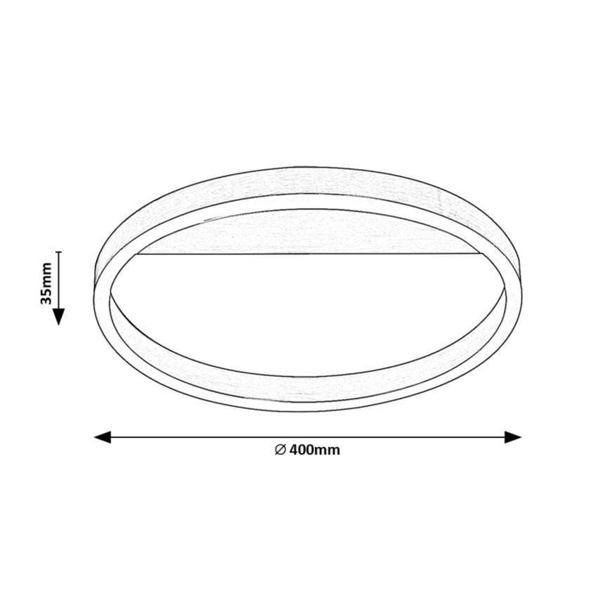 Rabalux - Plafoniera LED/20W/230V cromo opaco Ø 40 cm