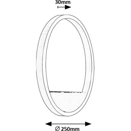Rabalux - Applique a LED LED/15W/230V cromo opaco