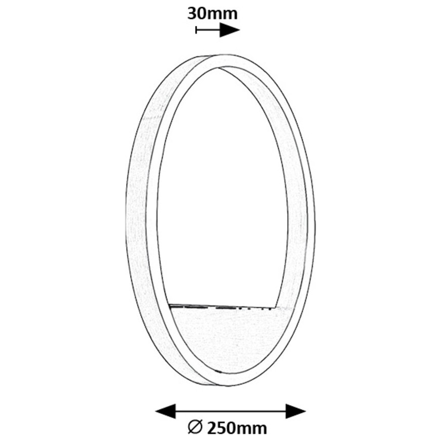 Rabalux - Applique a LED LED/15W/230V cromo opaco