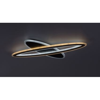 Rabalux - Plafoniera LED dimmerabile LED/70W/230V 3000/4000/6000K nero + telecomando
