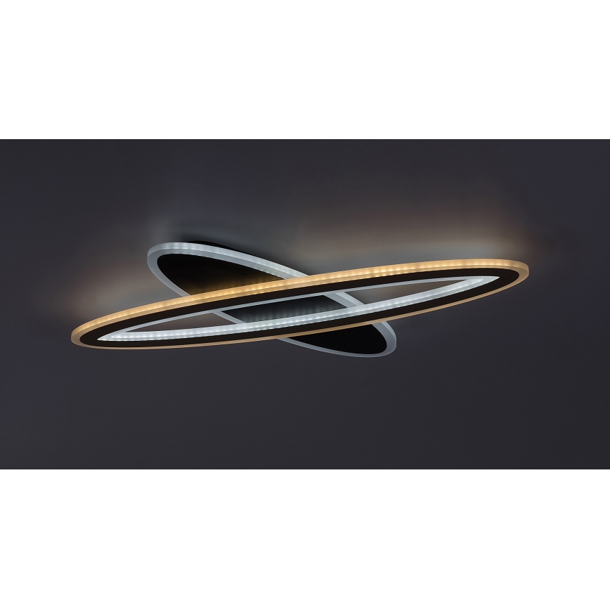 Rabalux - Plafoniera LED dimmerabile LED/70W/230V 3000/4000/6000K nero + telecomando