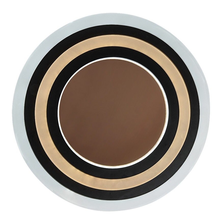 Rabalux - Plafoniera LED dimmerabile 56W/230V 3000/4000/6000K cromo opaco/nero + telecomando Ø 45 cm