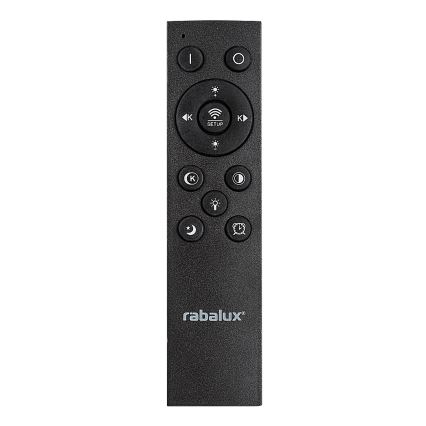 Rabalux - Plafoniera LED dimmerabile 56W/230V 3000/4000/6000K cromo opaco/nero + telecomando Ø 45 cm