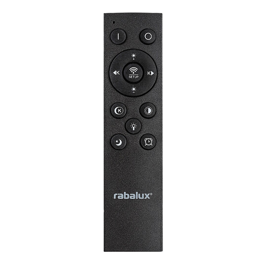 Rabalux - Plafoniera LED dimmerabile 56W/230V 3000/4000/6000K cromo opaco/nero + telecomando Ø 45 cm