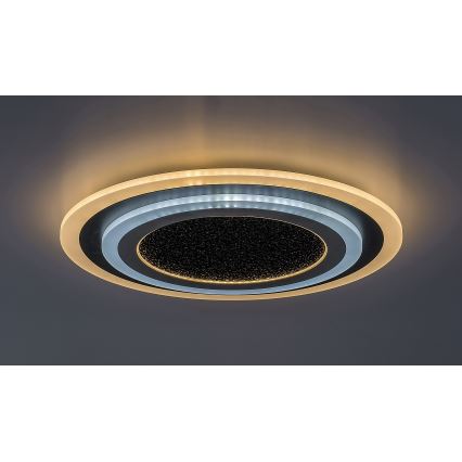 Rabalux - Plafoniera LED dimmerabile LED/56W/230V 3000/4000/6000K nera + telecomando, diam. 45 cm