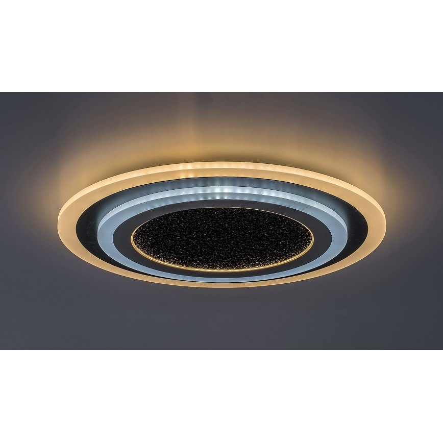 Rabalux - Plafoniera LED dimmerabile LED/56W/230V 3000/4000/6000K nero + telecomando