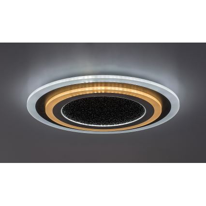 Rabalux - Plafoniera LED dimmerabile LED/56W/230V 3000/4000/6000K nero + telecomando