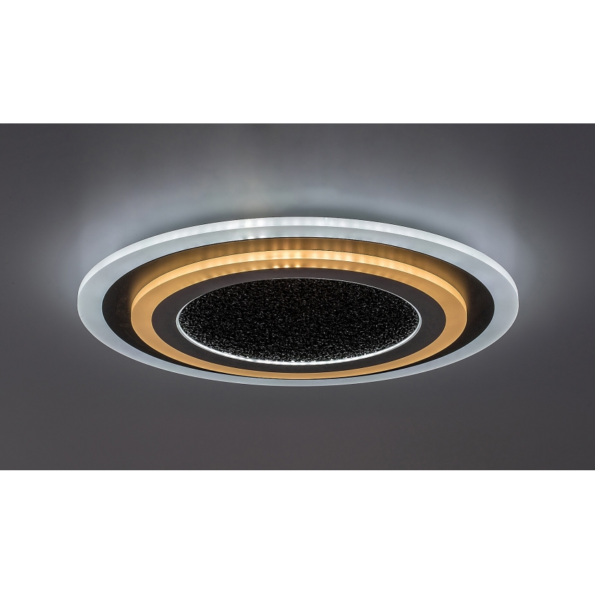Rabalux - Plafoniera LED dimmerabile LED/56W/230V 3000/4000/6000K nero + telecomando