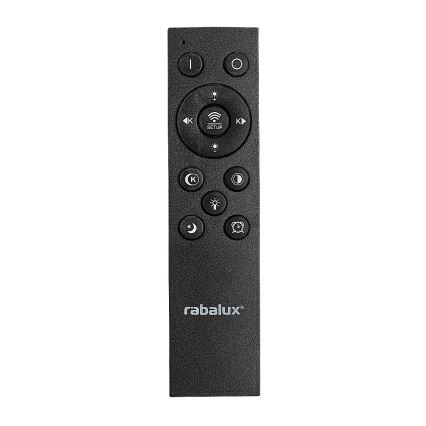 Rabalux - Plafoniera LED dimmerabile LED/56W/230V 3000/4000/6000K nero + telecomando
