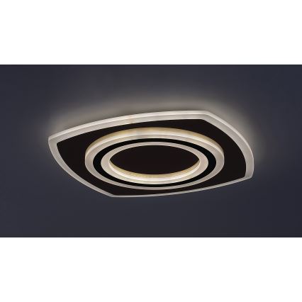 Rabalux - Plafoniera LED dimmerabile LED/60W/230V 3000/4000/6000K cromo opaco/nero + telecomando