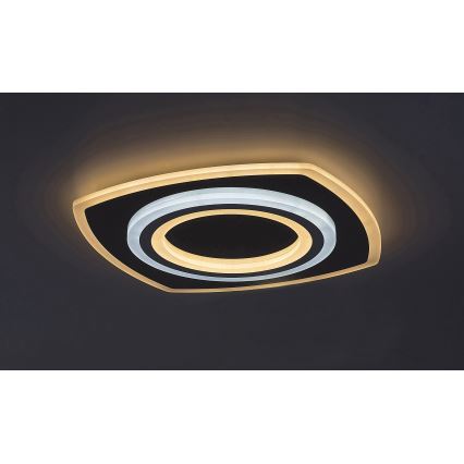 Rabalux - Plafoniera dimmerabile a LED 60W/230V 3000/4000/6000K, finitura cromo opaco + telecomando 48x48 cm