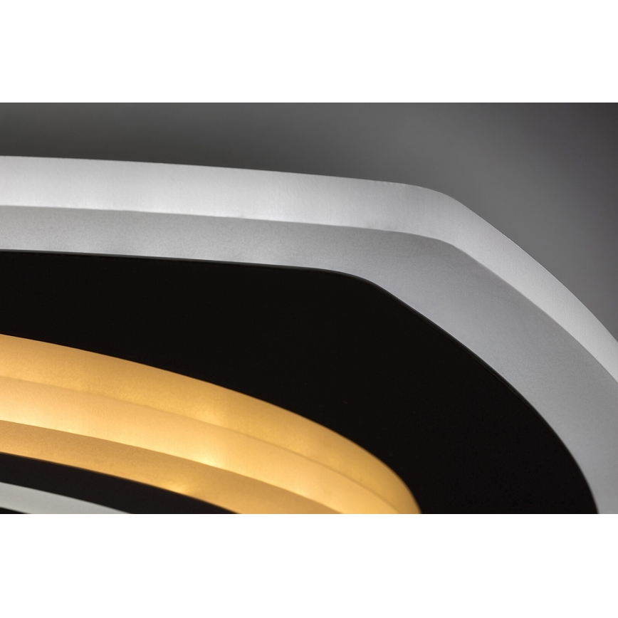 Rabalux - Plafoniera dimmerabile a LED 60W/230V 3000/4000/6000K, finitura cromo opaco + telecomando 48x48 cm