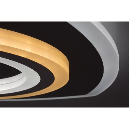 Rabalux - Plafoniera dimmerabile a LED 60W/230V 3000/4000/6000K, finitura cromo opaco + telecomando 48x48 cm