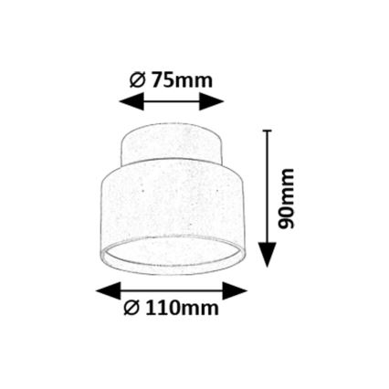 Rabalux - Plafoniera LED 16W/230V 3000K bianca Ø 11 cm