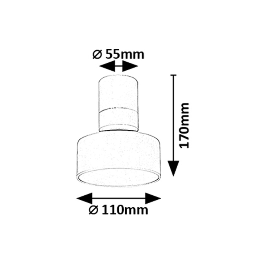 Rabalux - Plafoniera LED LED/10W/230V 3000K bianco