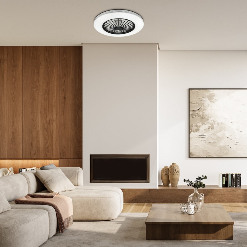 Rabalux - Lampada da soffitto dimmerabile a LED con ventilatore LED/48W/230V 3000-6500K + telecomando