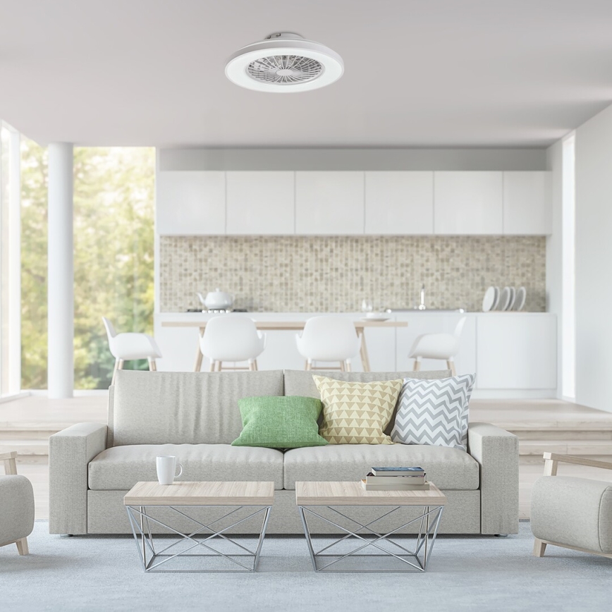 Rabalux - Lampada da soffitto dimmerabile a LED con ventilatore LED/48W/230V 3000-6500K + telecomando