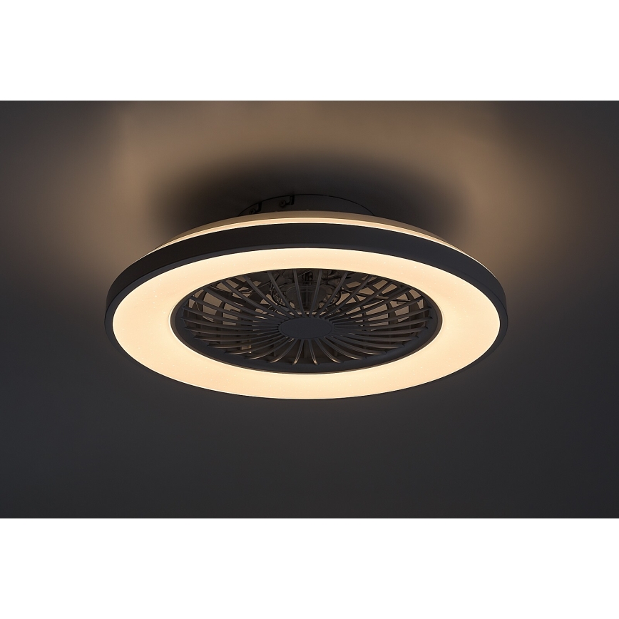 Rabalux - Lampada da soffitto dimmerabile a LED con ventilatore LED/48W/230V 3000-6500K + telecomando