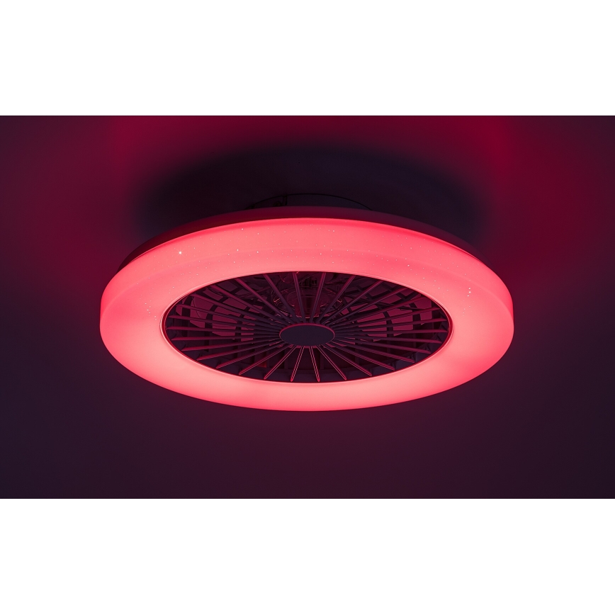 Rabalux - Lampada da soffitto dimmerabile LED RGB con ventilatore LED/48W/230V 3000-6500K + telecomando