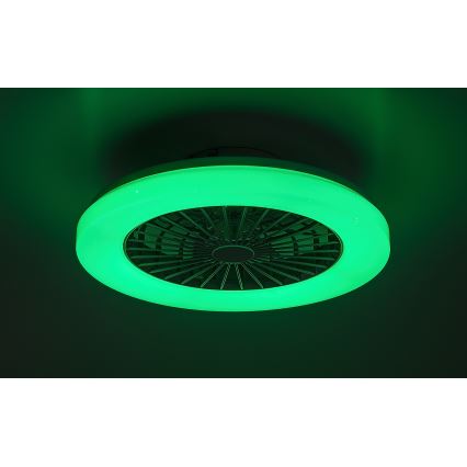 Rabalux - Lampada da soffitto dimmerabile LED RGB con ventilatore LED/48W/230V 3000-6500K + telecomando