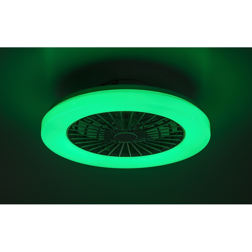 Rabalux - Lampada da soffitto dimmerabile LED RGB con ventilatore LED/48W/230V 3000-6500K + telecomando