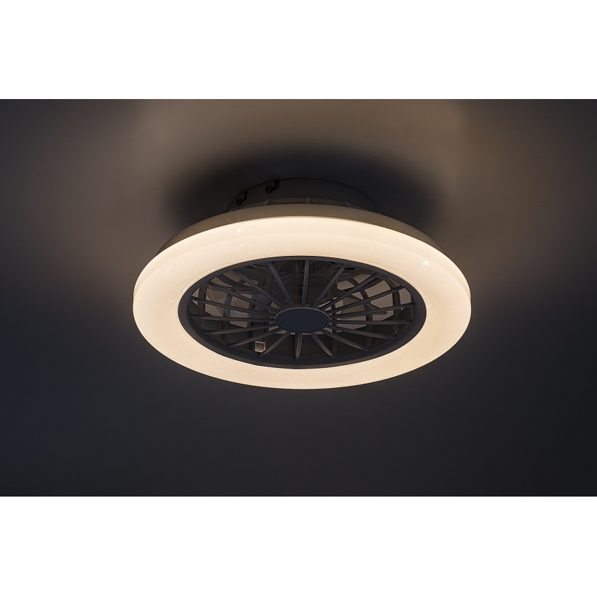 Rabalux - Plafoniera dimmerabile a LED con ventilatore LED/24W/230V 3000-6500K + telecomando