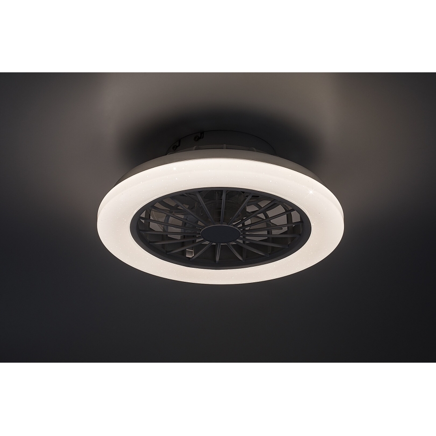 Rabalux - Plafoniera dimmerabile a LED con ventilatore LED/24W/230V 3000-6500K + telecomando