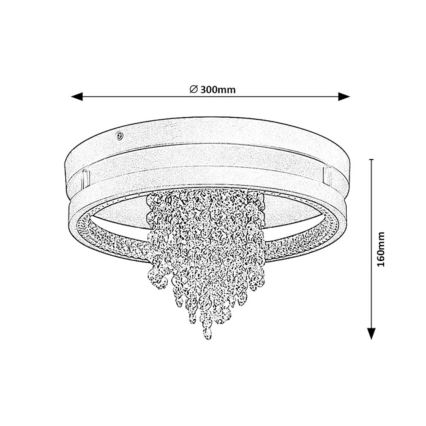 Rabalux - Plafoniera LED/20W/230V 3000/3500/4000K Ø 30 cm