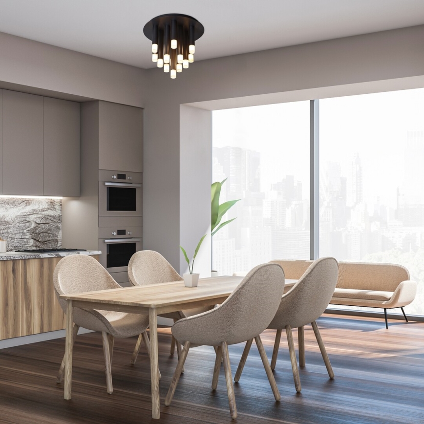 Rabalux - Plafoniera 13xG9/5W/230V, nero, Ø 34 cm