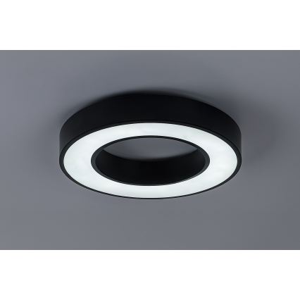Rabalux - Plafoniera dimmerabile a LED 45W/230V 3000-6500K Ø 60 cm nera + telecomando