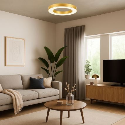 Rabalux - Plafoniera LED/24W/230V 3000/4000/6500K Ø 40 cm dorata