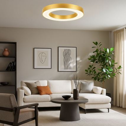 Rabalux - Plafoniera LED dimmerabile LED/45W/230V 3000-6500K Ø 60 cm dorata + telecomando
