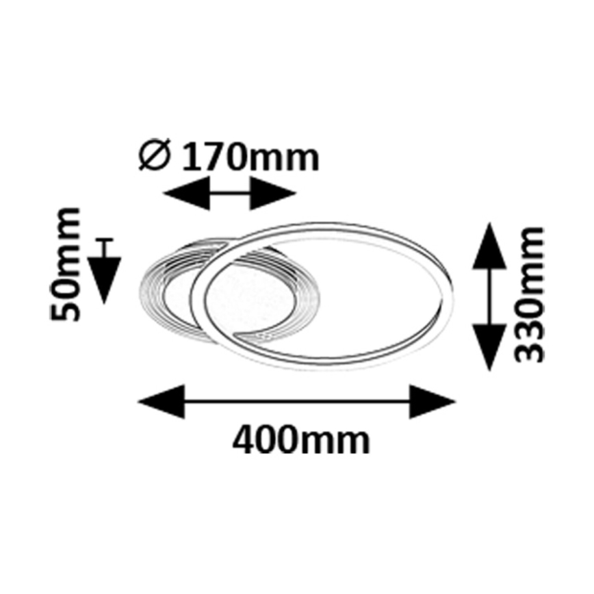 Rabalux - Plafoniera LED LED/24W/230V 3000K