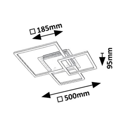 Rabalux - Plafoniera LED LED/40W/230V 3000K