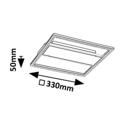 Rabalux - Plafoniera LED/24W/230V 4000K 33x33 cm